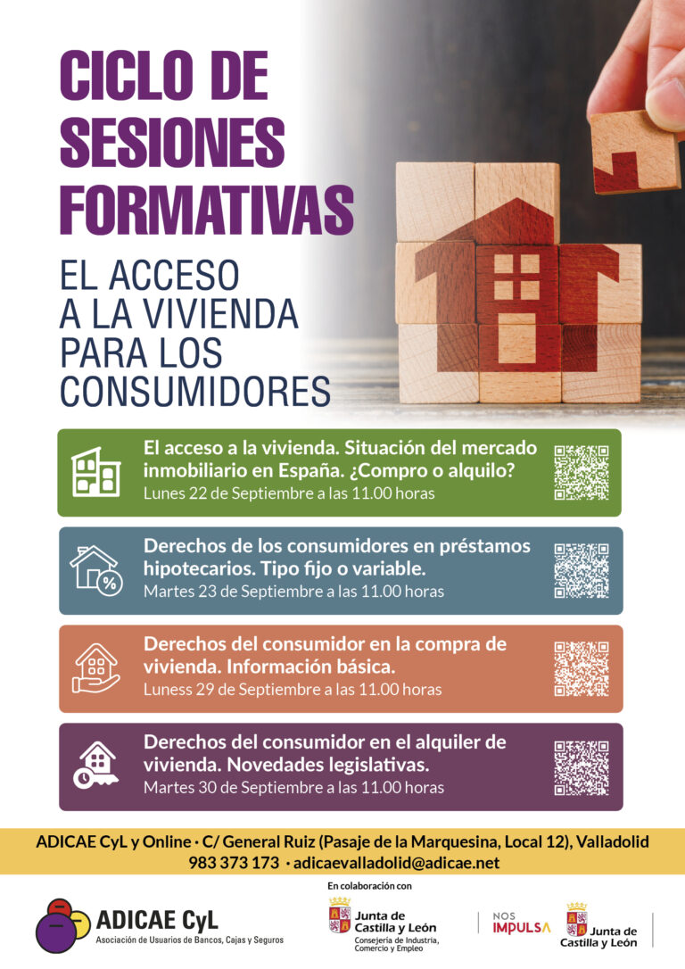 CICLO DE SESIONES FORMATIVAS SOBRE VIVIENDA