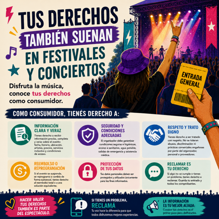 TUS DERECHOS TAMBIÉN SUENAN EN FESTIVALES Y CONCIERTOS