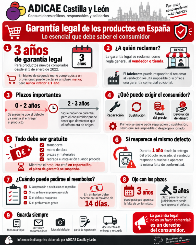 La garantía de los productos vendidos en España: vamos a aclararnos